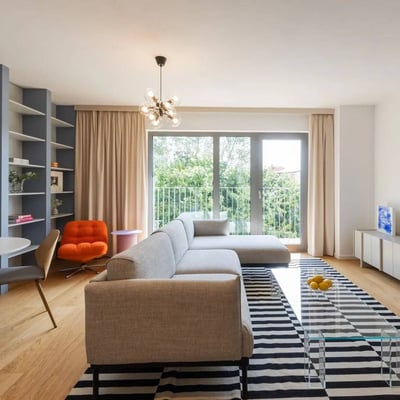 Langzeitmiete einer neuen 2-Zimmer-Wohnung, 63 m², Stadtteil Staré Mesto, Bratislava, Slowakei